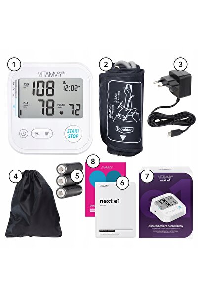 NO BRAND Tensiometru electronic Vitammy next e1 cu detectarea ritmului cardiac