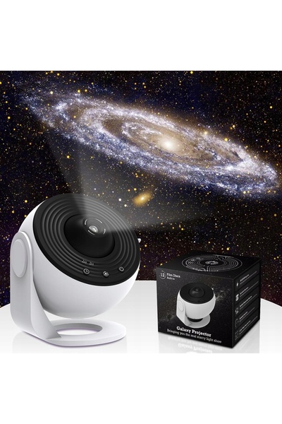 NO BRAND Lampă de veghe cu proiecție stelară 360° °   Rotativ cu 12 filme