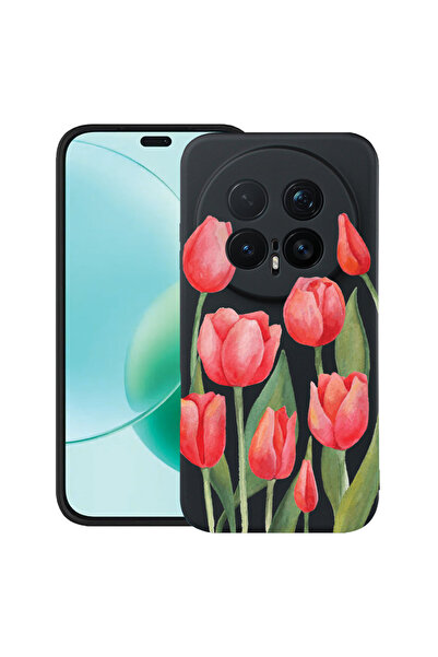 bestcase ®   Θήκη TPU Υπέρλεπτη Husa για Honor Magic8 Pro, Κόκκινες Τουλίπες,...