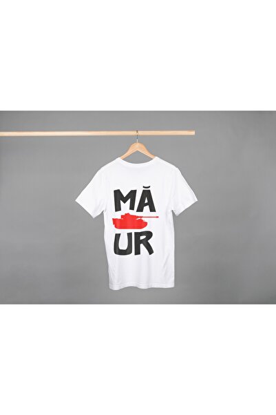 Noname Tricou Unisex Bumbac Premium Casual " Tanc " Inscriptie