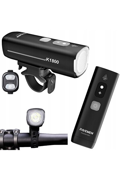 NO BRAND Ravemen K1800 Lumină de bicicletă, Far LED frontal 1800Lm, USB-C, IP...