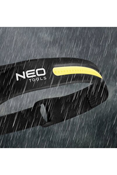 NO BRAND Lanterna frontală NEO cu LED, cu curea, 2 în 1, 350 lm, USB 99-097