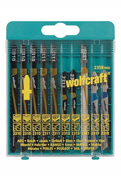 NO BRAND Wolfcraft Set de 10 lame de ferăstrău cu vârf din carbură pentru lem...