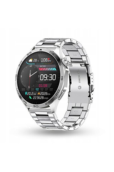NO BRAND Smartwatch Jg Smart Jgr-Js300 Ekg pentru bărbați, argintiu