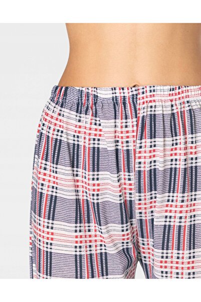 NO BRAND Pijamale de damă din bumbac subțire, cu tricou cu mânecă lungă și pa...
