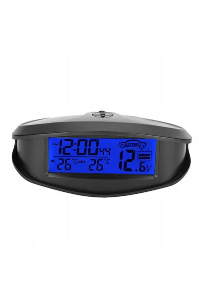 NO BRAND Termometru auto, ceas electronic cu LED luminos