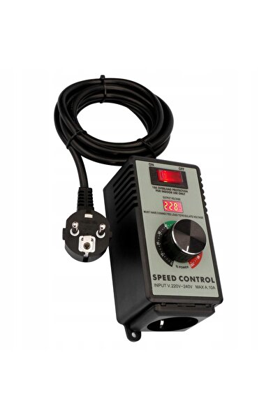 NO BRAND Regulator de viteză motor cu tensiune, în carcasă, cu priză, 2400W 230V