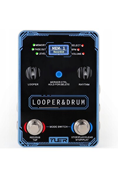 NO BRAND Yuer Xs-04 Pedală de efecte automată cu looper și tambur, pentru chi...