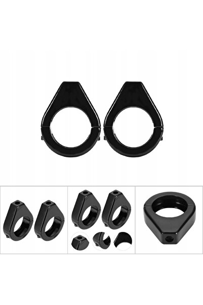 NO BRAND Suport de fixare lampă LED pe tub de 41mm, negru