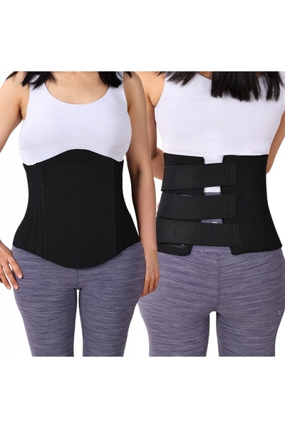 NO BRAND Centură abdominală post-operatorie pentru liposucție 69X30X25 cm Negru