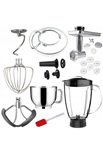 NO BRAND Robot de bucătărie Lovio Red 1900 W 6.2 L cu funcție de măcinare