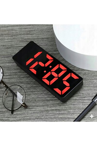 NO BRAND Ceas electronic de podea cu LED, ceas deșteptător, termometru, cablu...