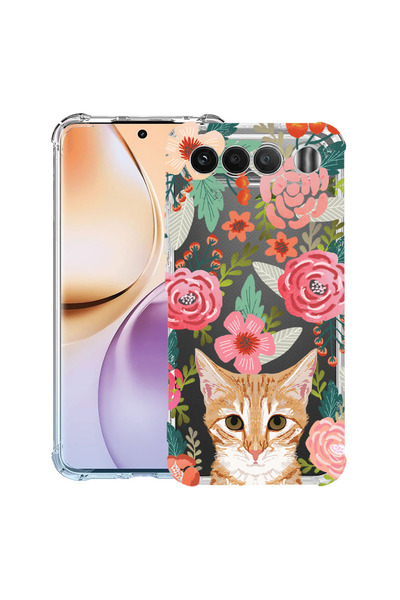 bestcase ®   Husă Antișoc pentru Realme 16, Pisică și Flori, 3156793 AS 638