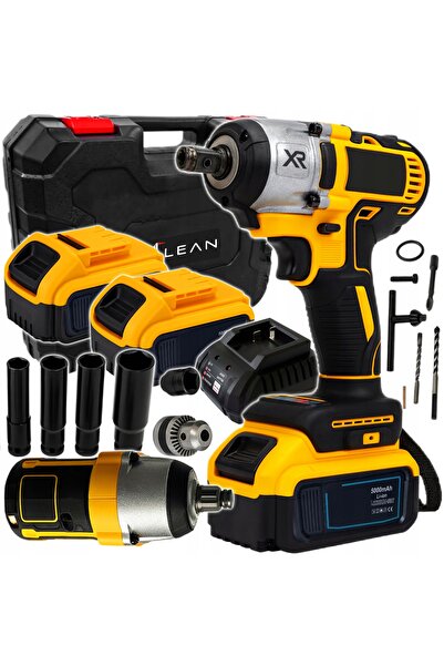 NO BRAND Cheie de impact 36V 1/2 550Nm 2x5Ah Fără perii Mașină de găurit 2 în 1