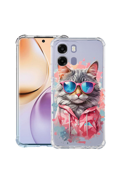bestcase ®   Husă Antișoc pentru OPPO A6 / A6X / A6S, Shopping Queen Cat, 315...