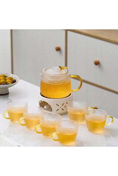 NO BRAND Încălzitor ceramic pentru ceai și cafea, suport de lumânări tealight...