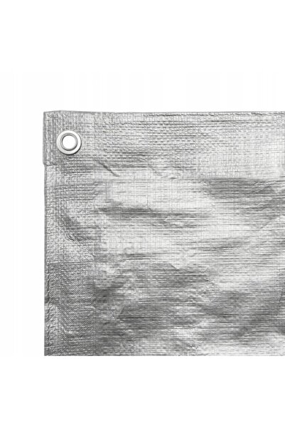 NO BRAND Plastic argintiu 5x8M 130g gros, rezistent la UV, impermeabil