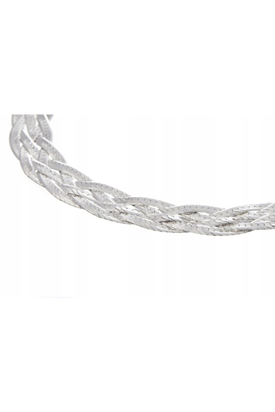 NO BRAND Brățară din argint cu 5 rânduri, 6,5mm, 20cm