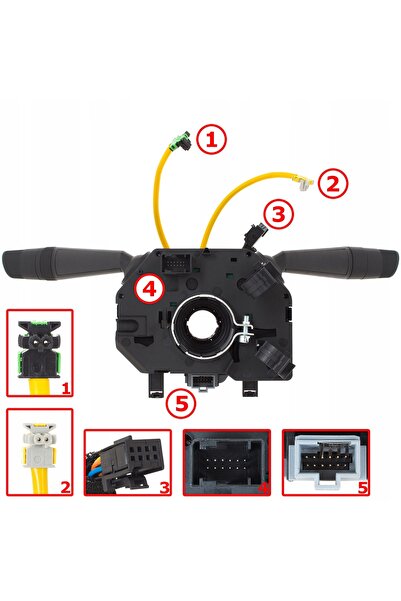 NO BRAND Comutator de control pe volan pentru Fiat Grande Punto 2005+