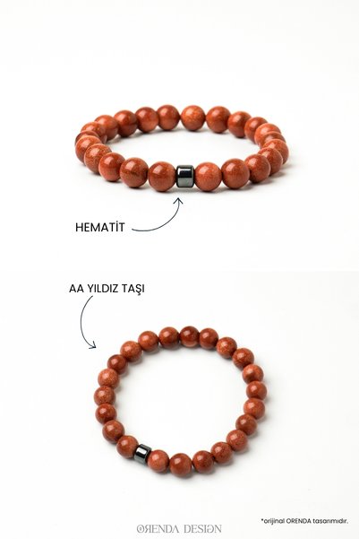 Orenda Design Star Stone Men's Bracelet |   Hope & Clear Direction |   Natural Stone