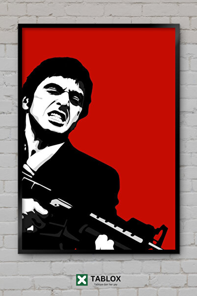 TABLOX Scarface Toni Montana Film Drvena Umešana Dekorativna MDF Slika