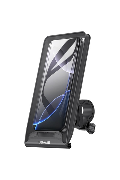 Usams ZJ083 Universal Impermeabil 360 °   Suport telefon bicicletă negru
