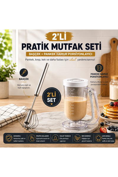 ROYALGROSS 2-Piece Dough Preparation Set |   White Dough Portioner + Basçek |...