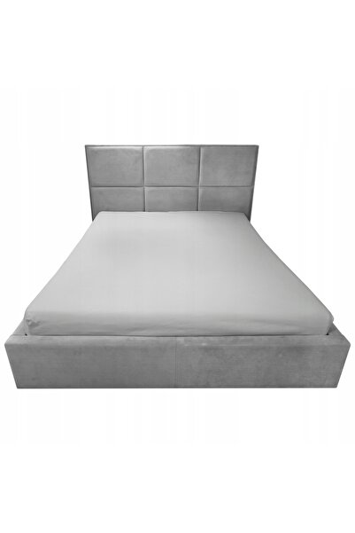 NO BRAND Cearșaf de pat impermeabil 80x160 cm Gri Jersey