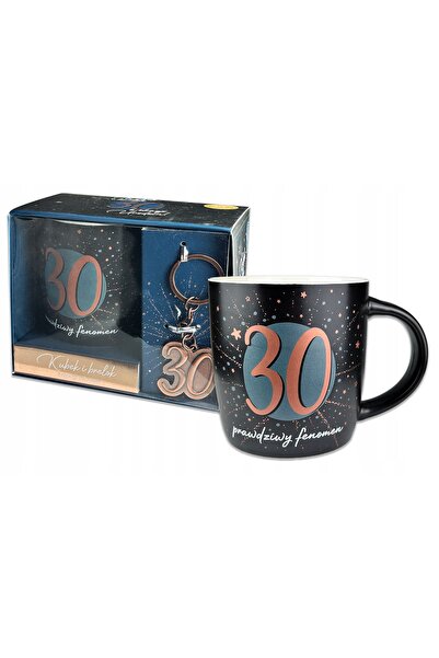 NO BRAND Cană + Breloc Set Fenomen Autentic pentru a 30-a Aniversare 30 de An...