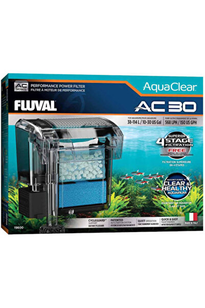 Fluval Aquaclear Ac 30 Εξωτερικό Φίλτρο 569 L H 38–114l Είδη για Κατοικίδια