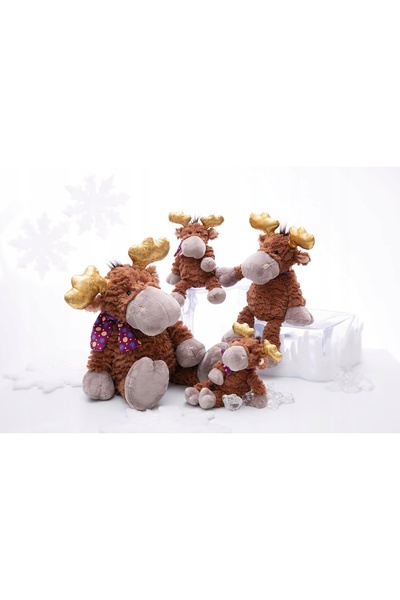 NO BRAND Păpușă de pluș ren maro de 22cm, care se îmbrățișează, decorațiune d...