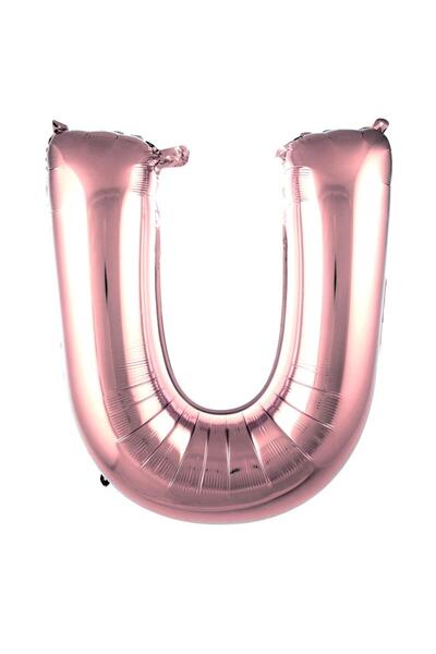 Parti Dükkanı 40 Inch 100 cm Rose Gold U Letter Foil Balloon Helium Compatibl...