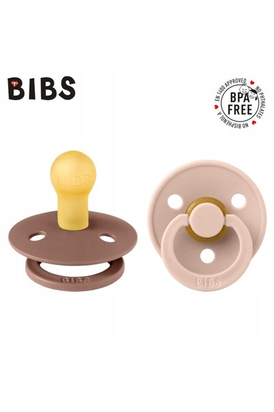 NO BRAND SMOCZEK BIBS USPOKAJAJĄCY okrągły COLOUR 2 buc. KAUCZUK 0m+ Woodchuc...