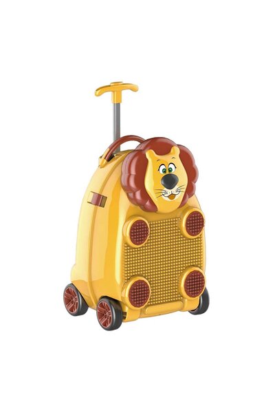 NO BRAND Valiză de cabină pentru copii Lew 3D + blocuri