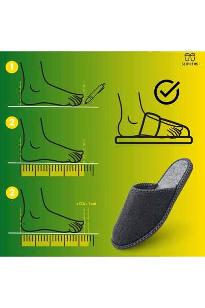 NO BRAND Papuci de casă din pâslă pentru bărbați, confortabili, Papcie R. 46