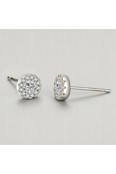 NO BRAND Cercei tip știft din argint 925 sterling cu zirconiu cubic, pentru f...