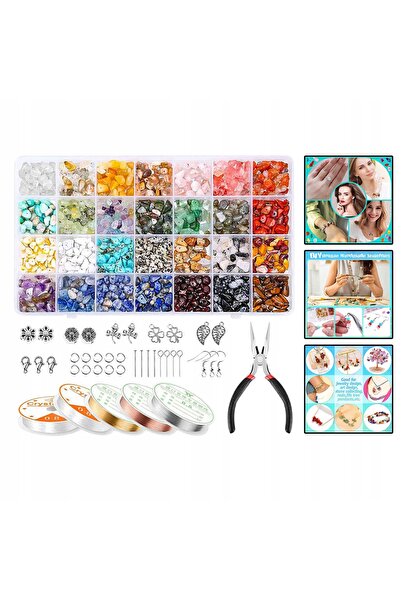 NO BRAND Kit DIY pentru confecționarea brățărilor și bijuteriilor, Mărgele și...