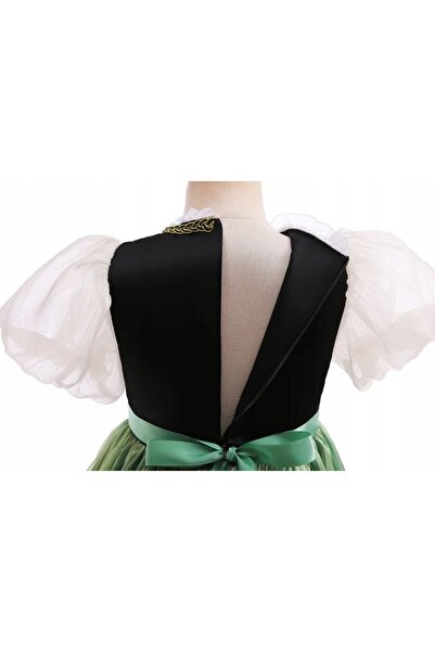 NO BRAND Rochie costum Anna Frozen pentru balul de carnaval 128/134