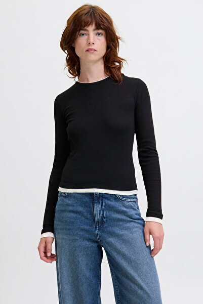 Jack & Jones Γυναικείο T-shirt με λαιμόκοψη ποδηλάτου - Χένα