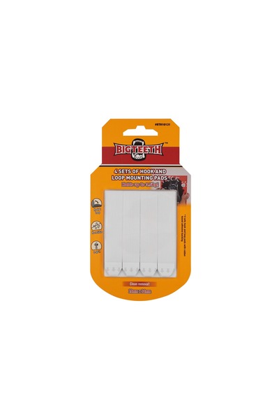 BIG TEETH 4 Sets Of Hook And Loop Mounting Pads 19mm x 94mm