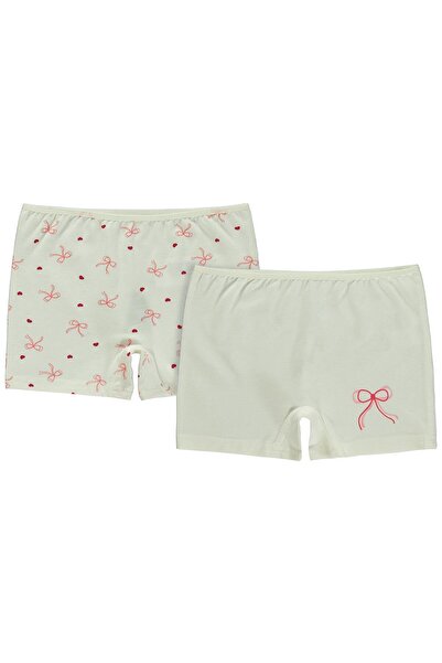 Civil Girls Kurdele 2-12 Yaş Kız Çocuk 2'li Boxer - Standart