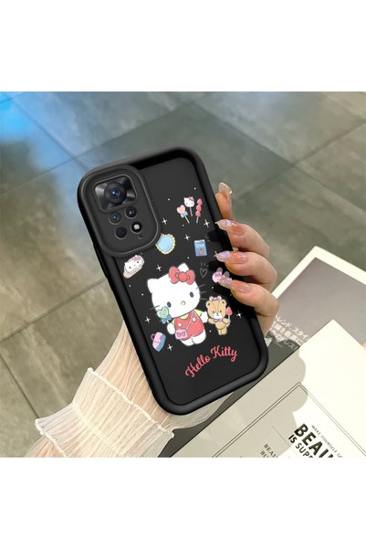 ucuc حافظة سيليكون سوداء متوافقة مع Redmi Note 11 Pro 4G/5G مع حماية للكاميرا...