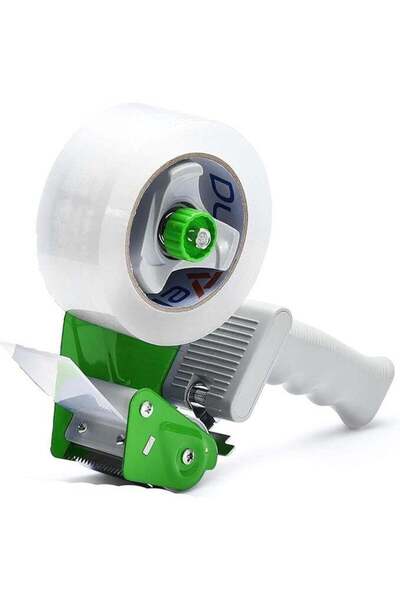 Duravel Packing Tape Dispenser Gun and 2 Inch Clear Tape-Carton Packing Tape,...