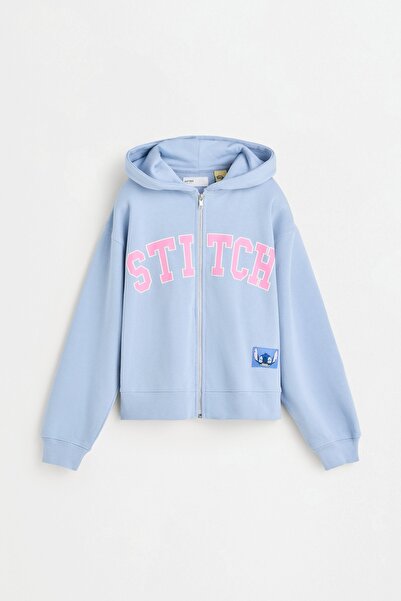 LEFTIES Stitch ©Disney fermuarlı sweatshirt