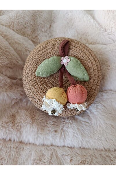 EdButikModa Girl's Mini Round Straw Crossbody Bag with Fruit Figures |   Summ...