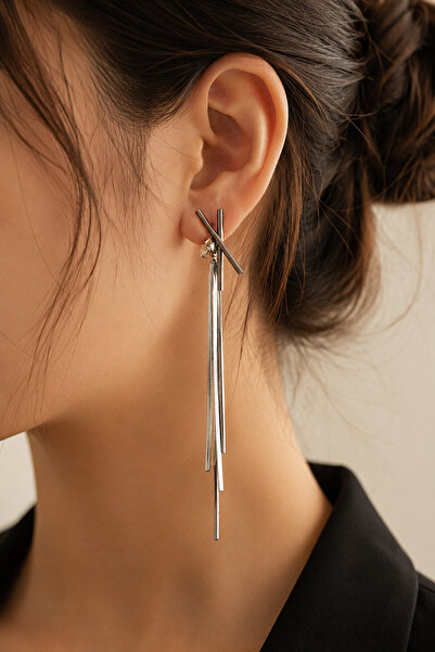 G Sport POLO Italian Chain Detailed Zircon Bijouterie Earrings