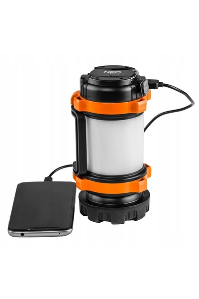 NEO Tools NEO 99-031 LANTERNĂ DE CAMPING CU BATERIE REÎNCĂRCABILĂ 800 lm POWE...