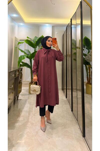 KEBİRE MODA Fular Yaka Linda Tunik