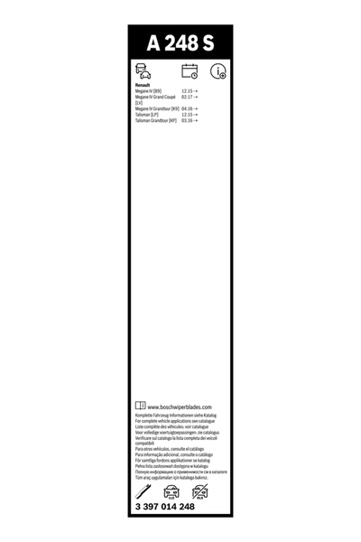 Boschen LAME ȘTERGĂTORI BOSCH 600/450 mm RENAULT MEGANE IV TALISMAN
