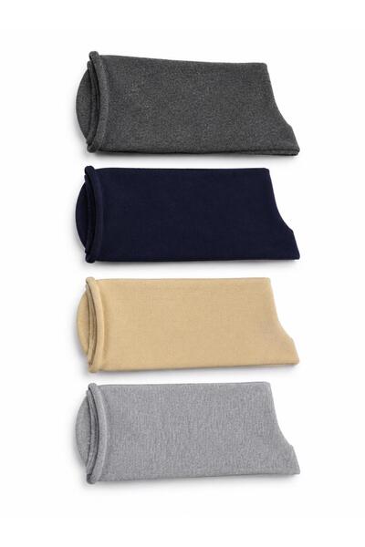YAADE 4 Pairs of Non-Elastic Diabetic No-Show Cotton Men's Socks